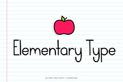 Elementary Type Font, a Handwritten Font by Miss Tiina (Thumbnail 1 of 4)