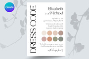 Wedding dresscode attire card, a Card Template by EvaTemplates (Thumbnail 1 of 7)