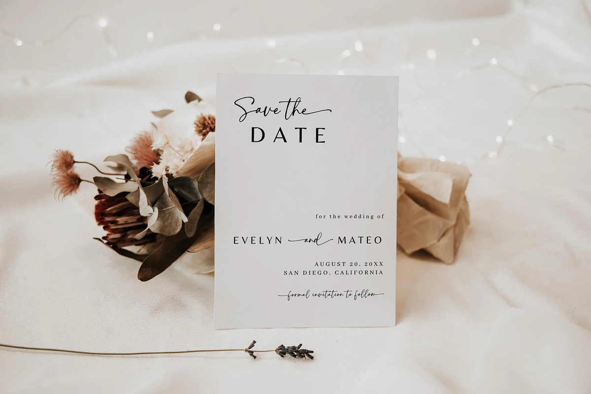 Wedding Save the Date Card Template, an Invitation Template by LucaTheme (Photo 3 of 5)