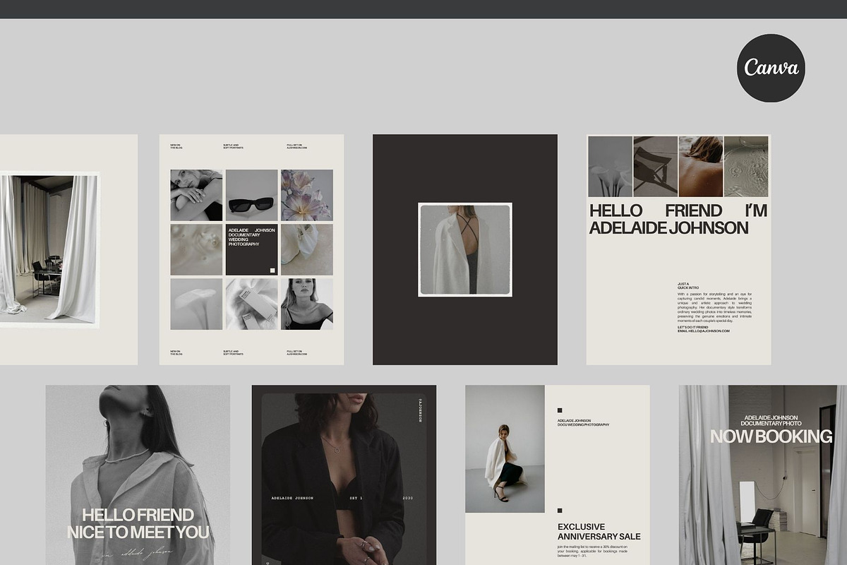 30 Editorial Canva Post Templates, a Marketing Template by With Faith & Love (Photo 2 of 8)