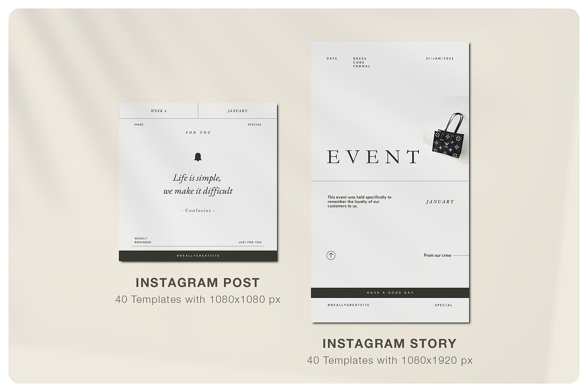 LAPER Social Media Kit | CANVA, a Social Media Template by BlancaLab Studio (Photo 6 of 9)