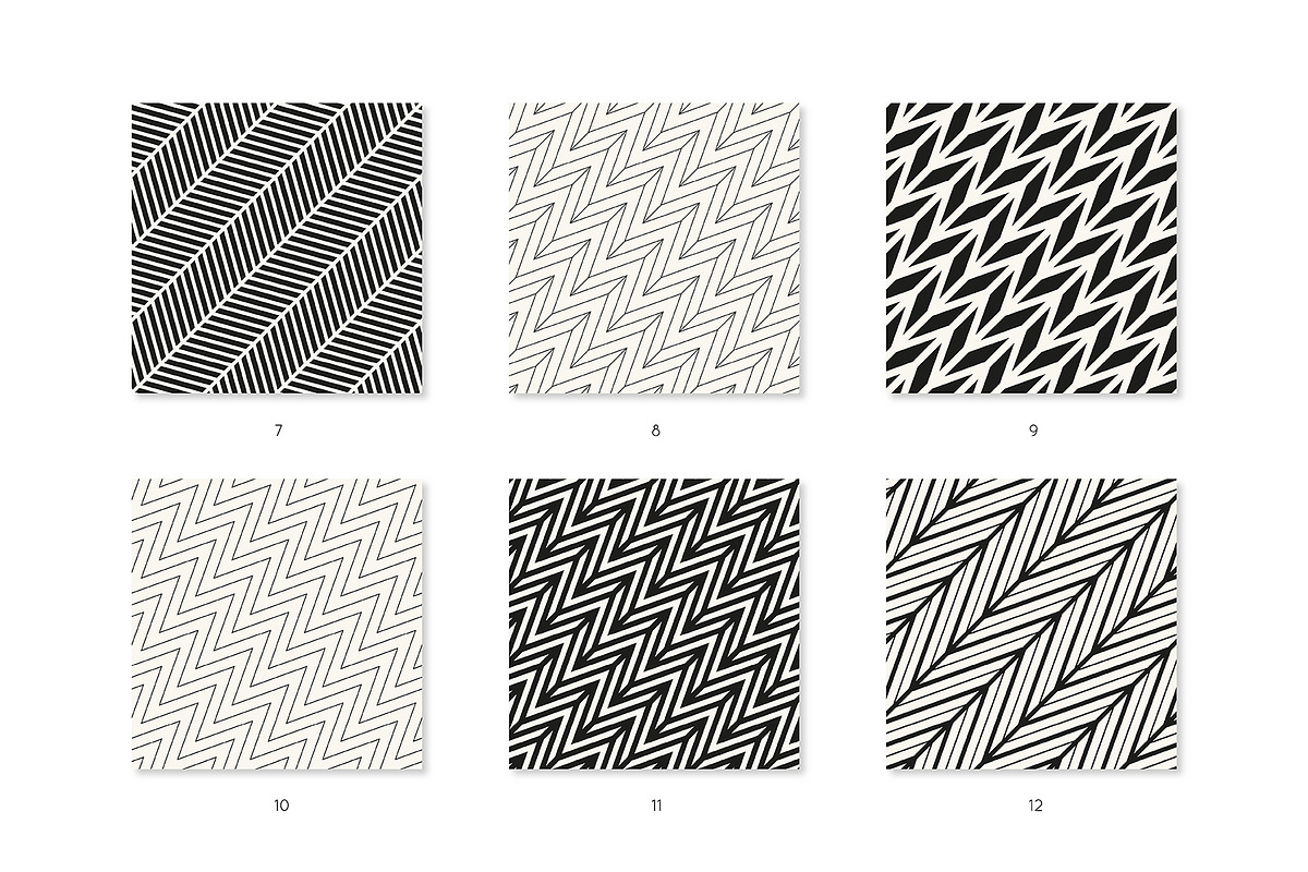 Chevron Seamless Patern Set, a Pattern Graphic by Curly_Pat (Photo 3 of 9)