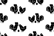 Farm animals logo Rooster and chicke, a Graphic by NataliiaVolyk (Thumbnail 6 of 6)
