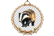 Watercolor Woodland Animals Clipart, an Illustration by DreamArtGraphic (Thumbnail 7 of 8)