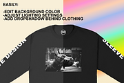 Long Sleeve Mockup Gildan 2400&5400, a Shirt Mockup by Infinity Mockups (Thumbnail 4 of 6)