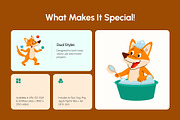 80 Fox Vector Bundle, an Animal Illustration by Brickclay (Thumbnail 2 of 11)