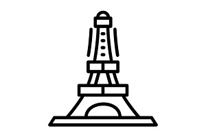 Eiffel Tower Line Icon, an Icon by Pexelpy