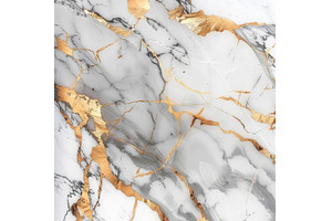 White marble texture with golden, a Background Photo by Ylivdesign
