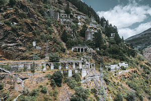 Abandoned hydro plant on mountain, an Architecture Photo by SkyNext