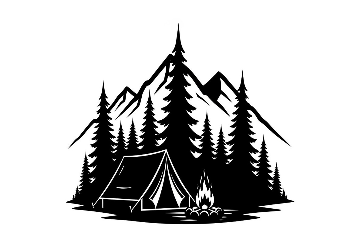50 Camping Mountain Vector Bundle, an Illustration by jahid234 (Photo 3 of 51)