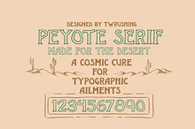 Peyote Serif - Designed by TWRUSHING