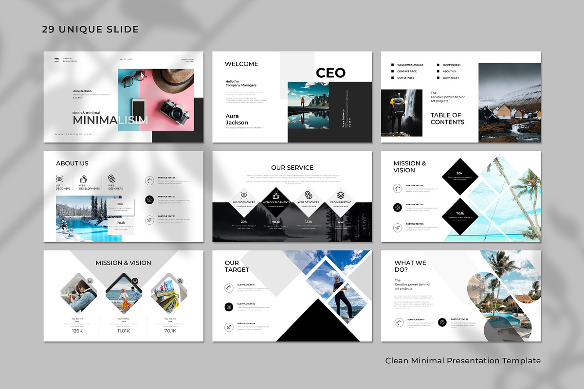 Clean Minimal Presentation Template, a Presentation Template by Creative-Work (Photo 6 of 9)