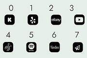 Social Networks Icons Dingbats Font, a Symbol Font by Minimalartstudio (Thumbnail 7 of 7)