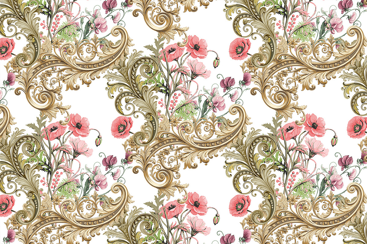 A set of Rococo patterns., a Pattern Graphic by Designs by Helen Trupak (Photo 3 of 4)