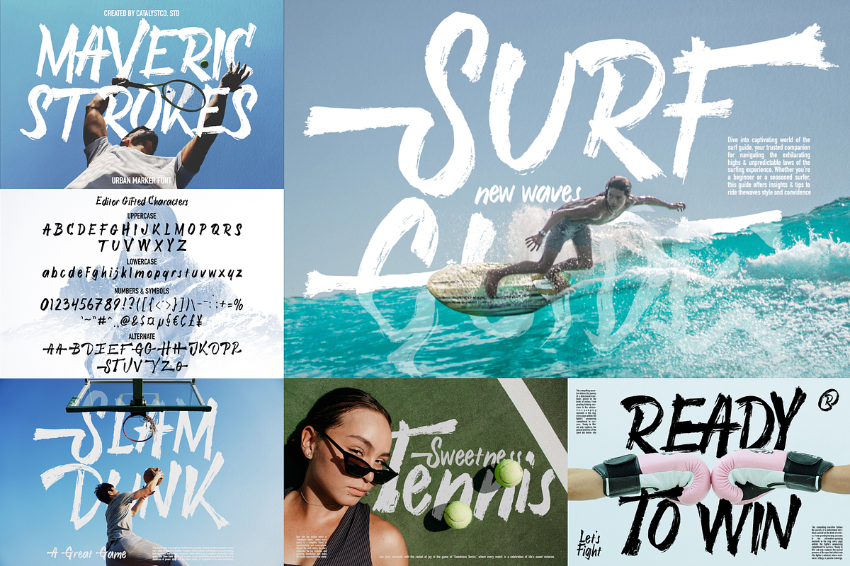 Brush Script Modern Typeface Font, a Sans Serif Font by Catalystco Studio (Photo 9 of 11)