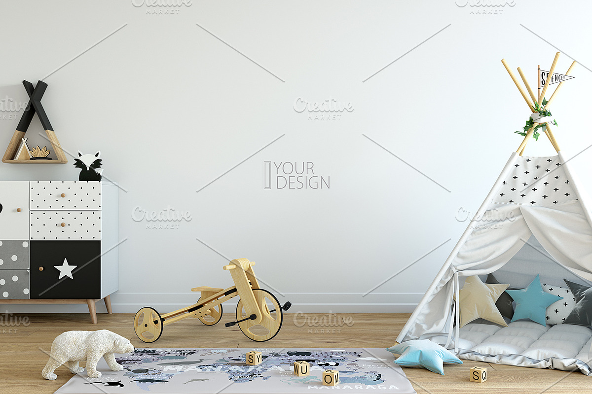 KIDS WALL & FRAMES Mockup Bundle - 4, a Product Mockup by Yuri-U (Photo 16 of 38)