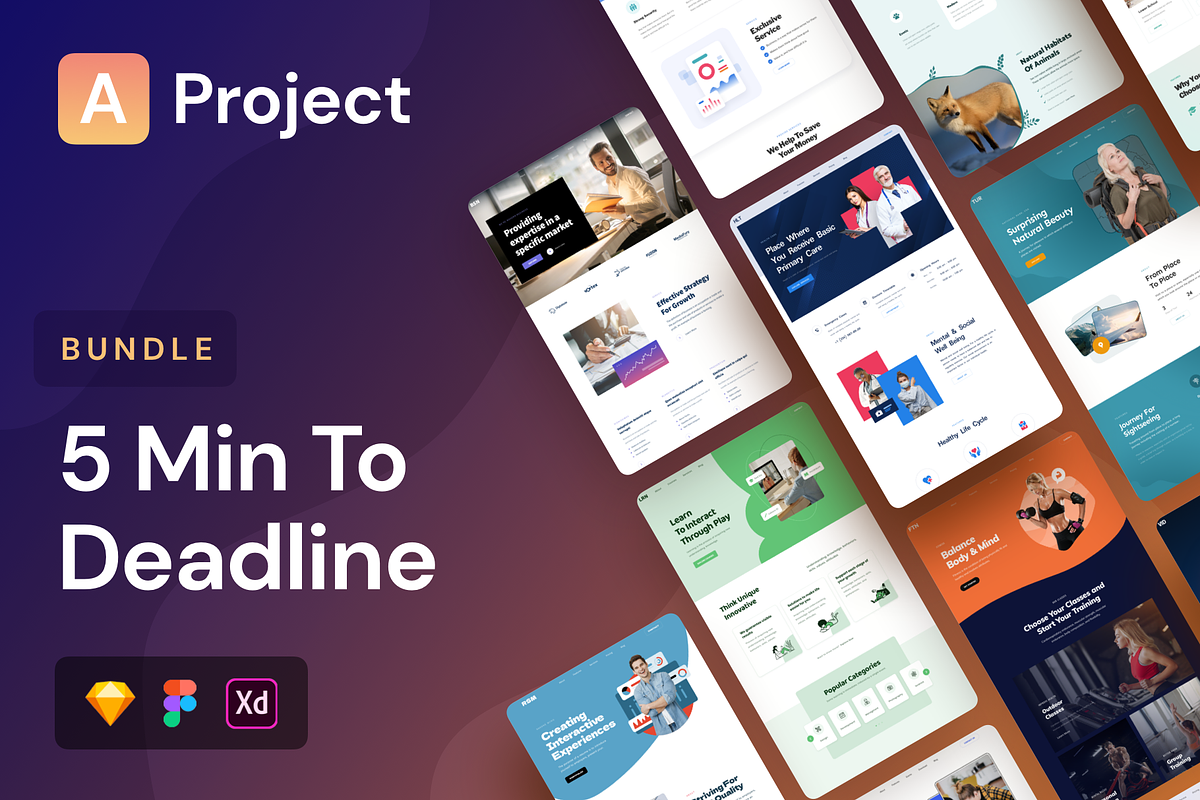 AProject | Responsive Landing Pages, a Landing Page Template by laaqiq (Photo 1 of 5)