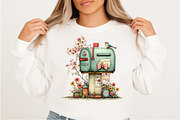 Whimsical Spring Mailbox Clipart, an Illustration by Craft Nest (Thumbnail 7 of 11)