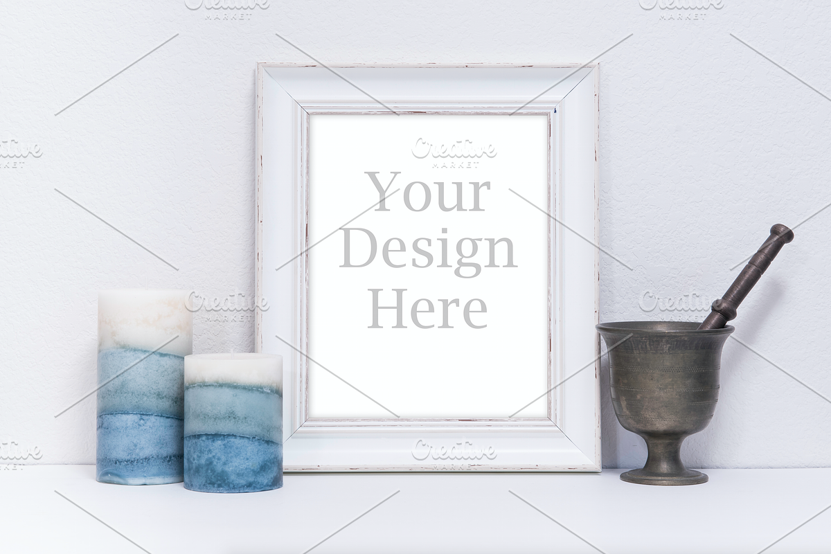 White Frame Mockup Bundle (5 Pack), a Print Template by daltonaiken (Photo 4 of 6)