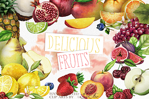 Fruit Watercolor Illustration