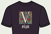 Illuminated Initials font family, a Blackletter Font by kaer_shop (Thumbnail 7 of 10)