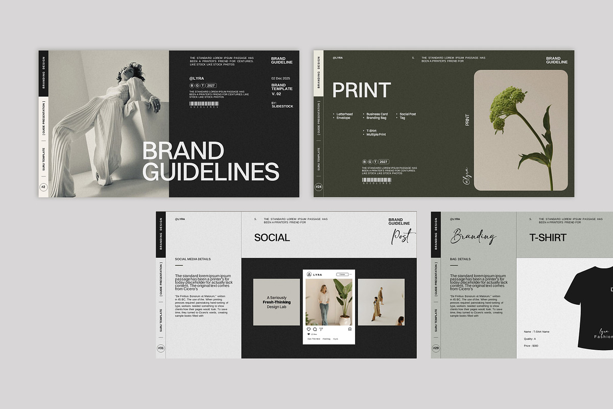 Lyra | Brand Guidelines, a Presentation Template by slidestock55 (Photo 15 of 17)