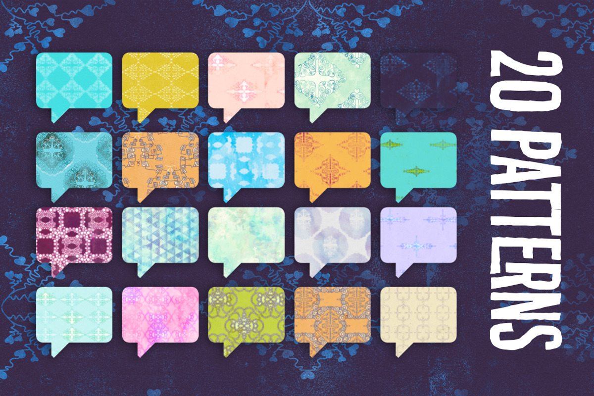 Hand Drawn Seamless Patterns preview 6