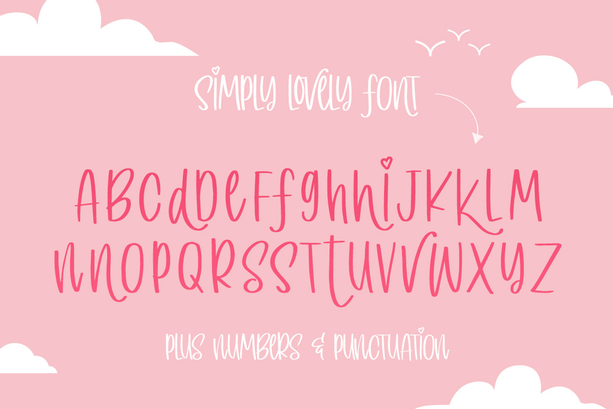 Simply Lovely Font preview 6