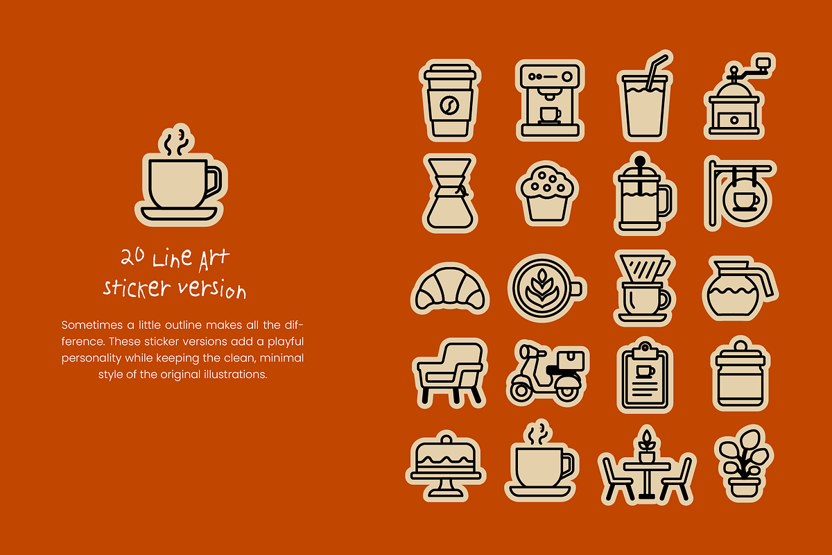 98+ Coffee Design Assets, a Food Illustration by digitalsbydepi (Photo 5 of 17)