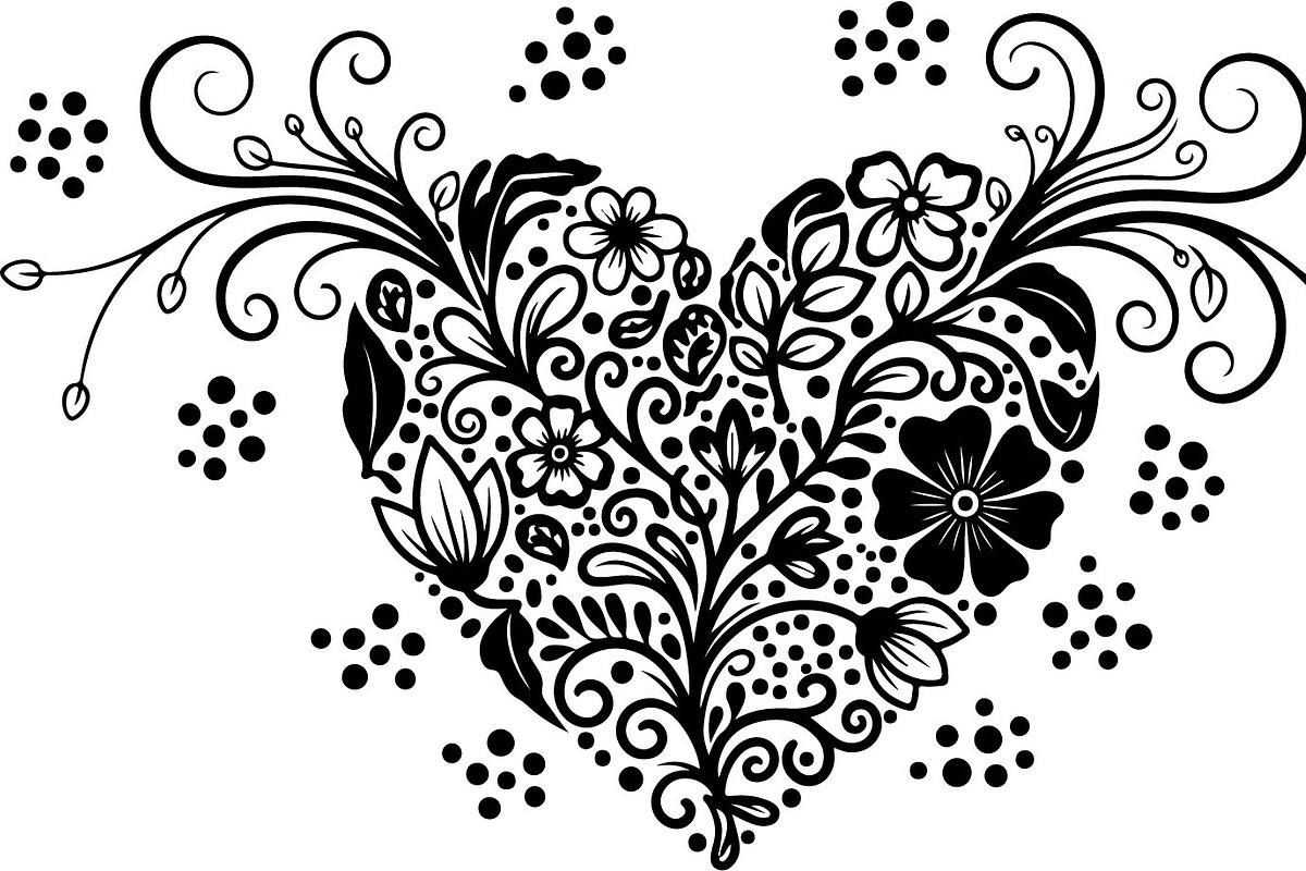 Decorative Heart Silhouette Bundle, an Illustration by Designs_River (Photo 30 of 45)