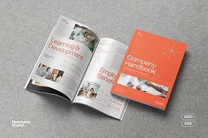 Employee Onboarding Handbook, a Brochure Template by Neermana