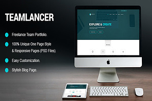 Teamlancer Portfolio PSD Template