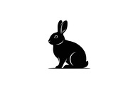 Cute Rabbit Silhouette Vector Bundle, an Illustration by yasushie (Thumbnail 2 of 51)
