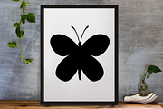 Butterfly Silhouette SVG, an Animal Illustration by newminddesign (Thumbnail 3 of 3)