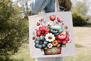 Spring Flower Basket Clipart Bundle, an Illustration by Canvas Craft (Thumbnail 7 of 7)