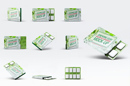 Chewing Gum Blister Mock-Up, a Product Mockup by Se٧enStudio