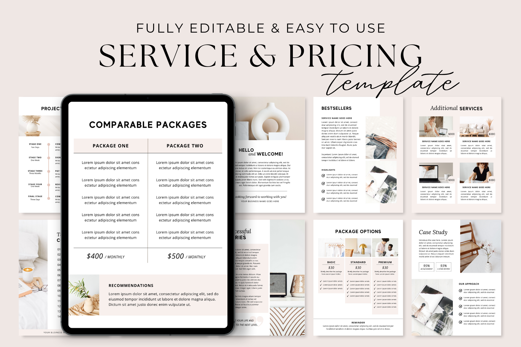 Services and Pricing Guide Template, a Magazine Template by ShopRShop