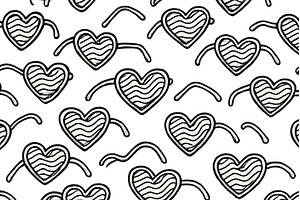 Creative heart pattern with, an Arts & Entertainment Photo by ZinetroN