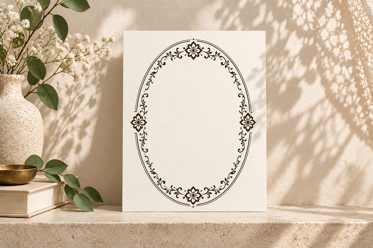 Floral Lace Frames & Ornament Bundle, an Object Graphic by Christine Krahl (Photo 22 of 24)