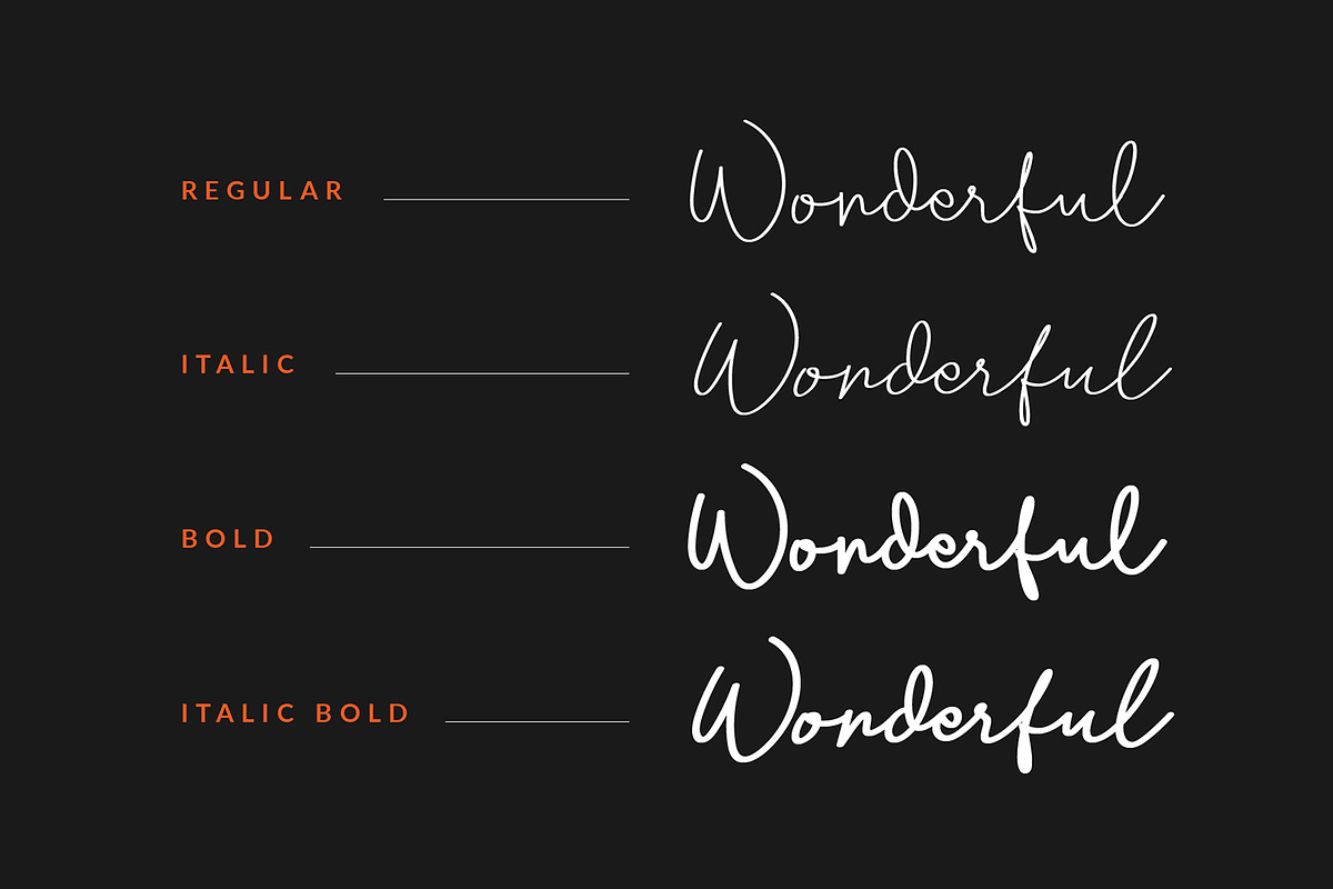Brogllin Handwritten Monoline Font, a Script Font by Dicubit (Photo 10 of 12)