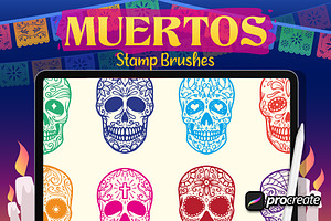 Muertos Brush Stamp