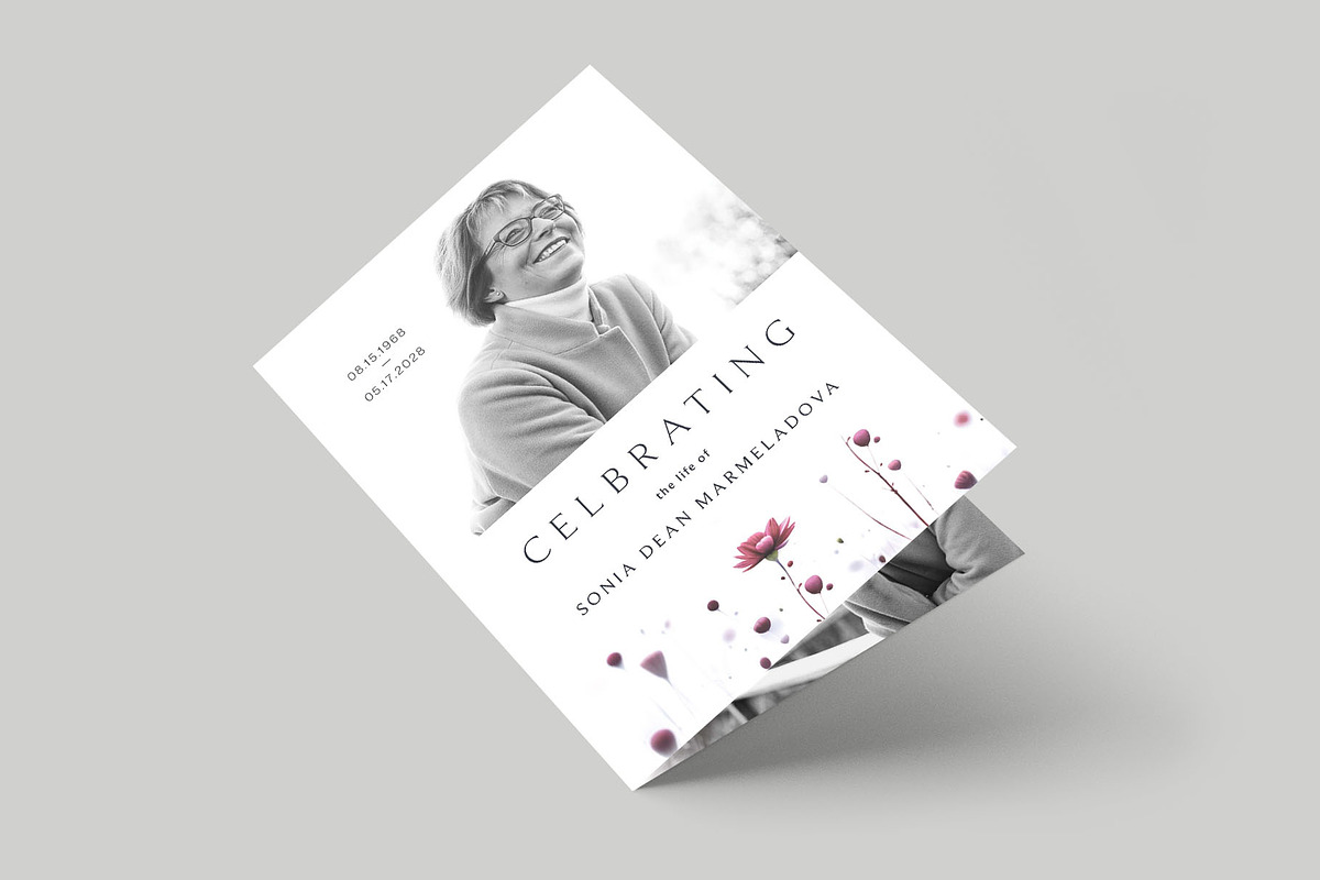 Floral Funeral Template, a Flyer Template by BrandPacks (Photo 3 of 6)