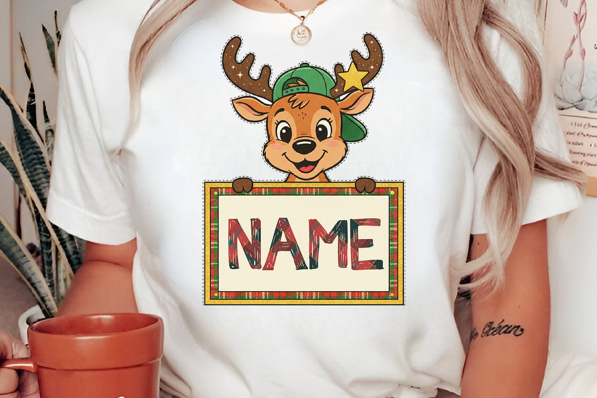 Personalized Christmas Kids Name Png, an Illustration by Libby Wishes (Photo 3 of 9)