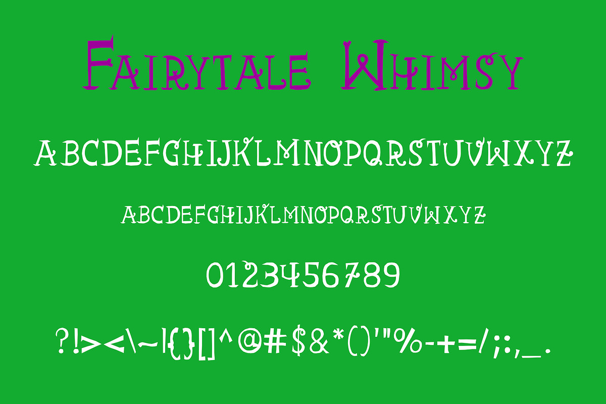 Fairytale Whimsy Hand Drawn Font, a Handwritten Font by Deb M Illustrates (Photo 6 of 6)