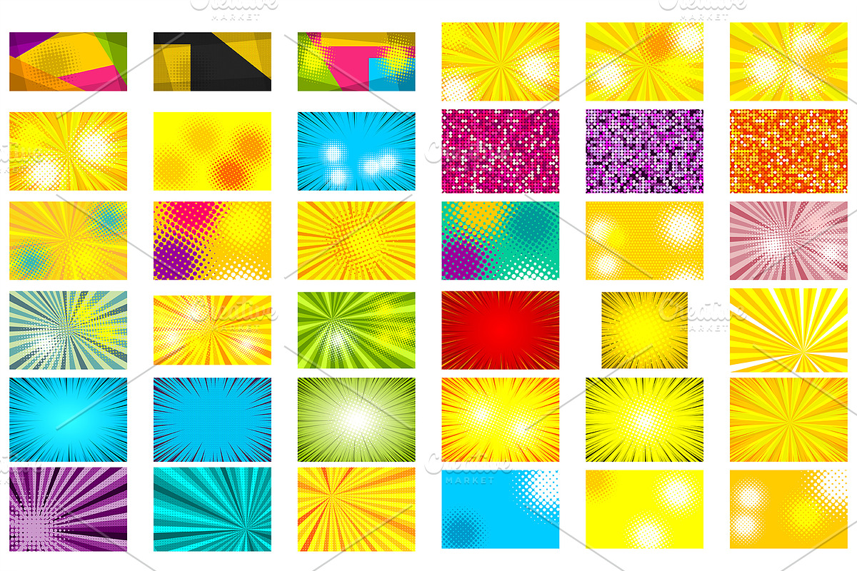 36 SET Best POP ART background, a Decorative Illustration by Kapitosh (Photo 4 of 4)