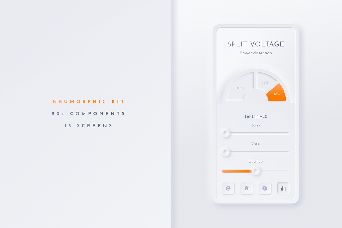 Neumorphic Soft UI Kit - NEU, an UI Kit Template by Delightful Design (Photo 2 of 10)