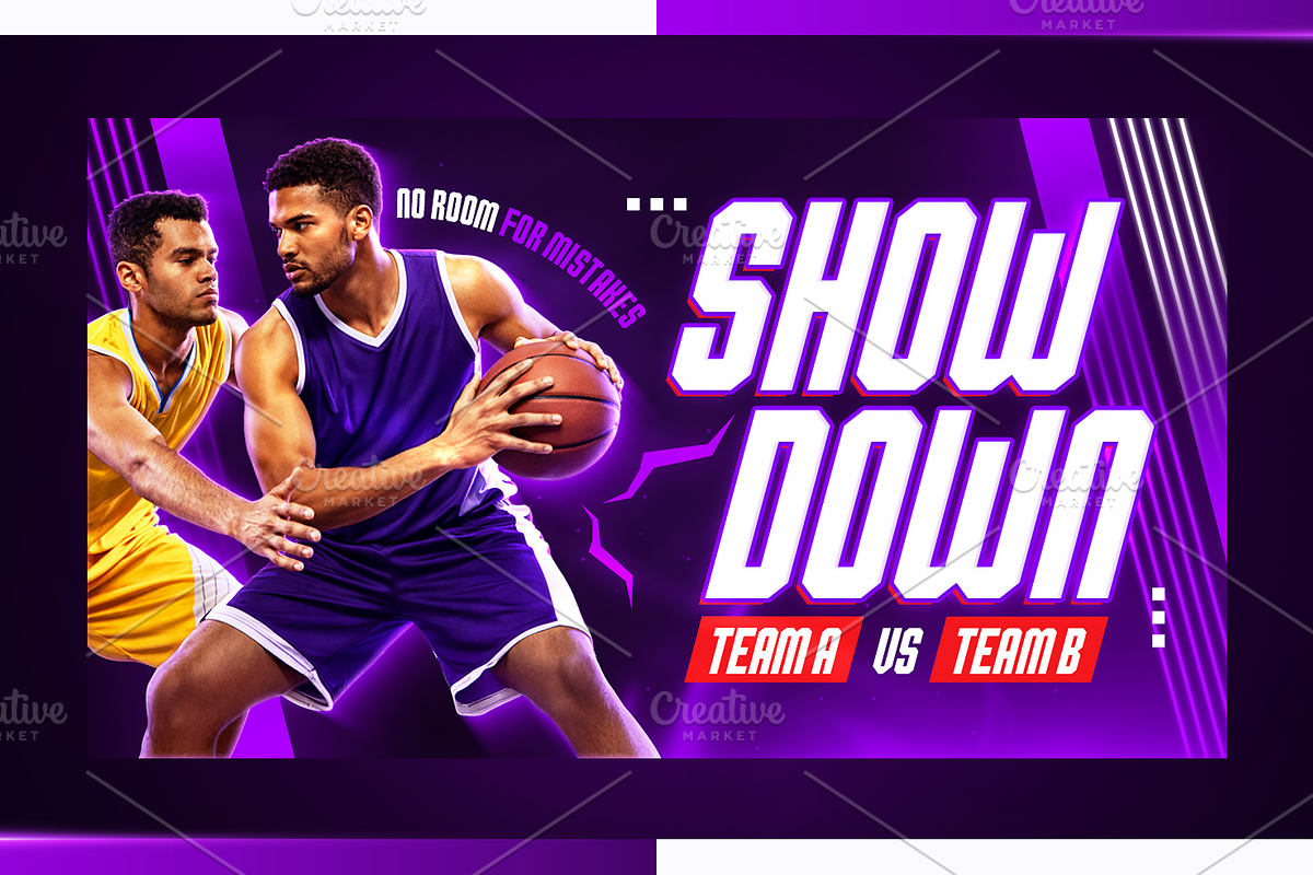 Basketball YouTube Thumbnail Pack, a Social Media Template by OnurDemircan (Photo 5 of 6)