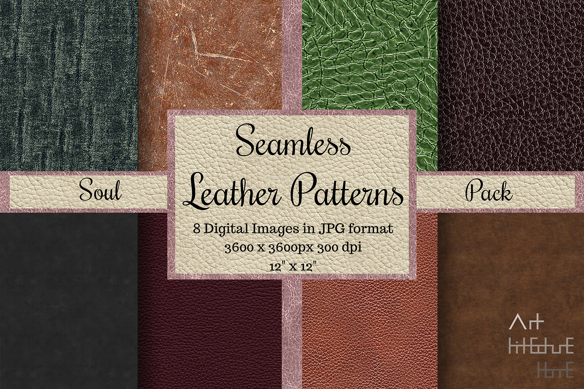64 Seamless Leather Patterns Set 2, a Texture Graphic by Arthitecture Home (Photo 4 of 10)