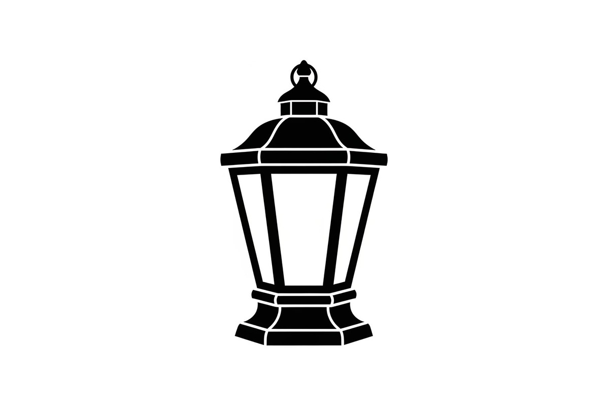 Vintage Street Lantern Silhouette Bu, an Illustration by hafijul (Photo 13 of 51)