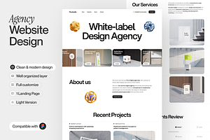 Rx.studio Agency Landing Page, a Design Template by sajon.co